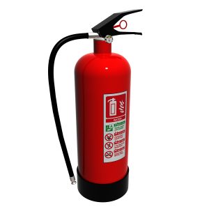 A 3D image of a fire extinguisher